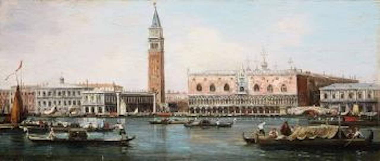 Blick Von Der Lagune Auf Den Dogenpalast Und Die Piazzetta. Blick Von Der Lagune Auf San Giorgio Maggiore by Canaletto