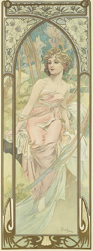 Times of the day by Alphonse Mucha