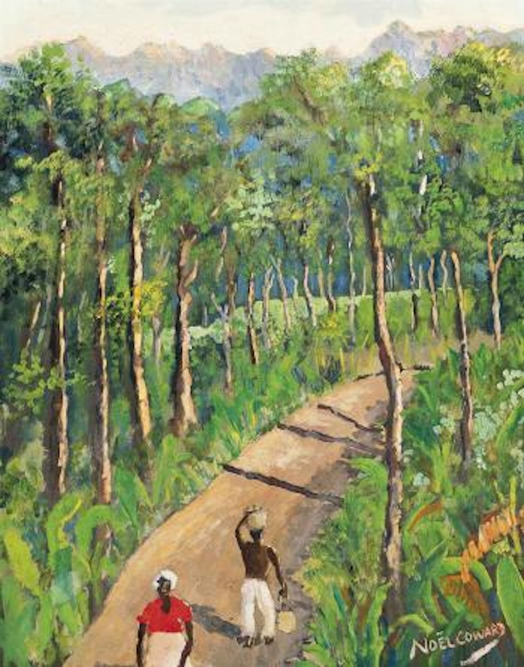 Two figures on a road, Jamaica by Noel Coward