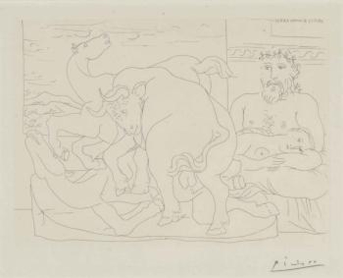 Trois Femmes nues prÃ¨s d'une FenÃªtre, from La Suite Vollard by Pablo Picasso