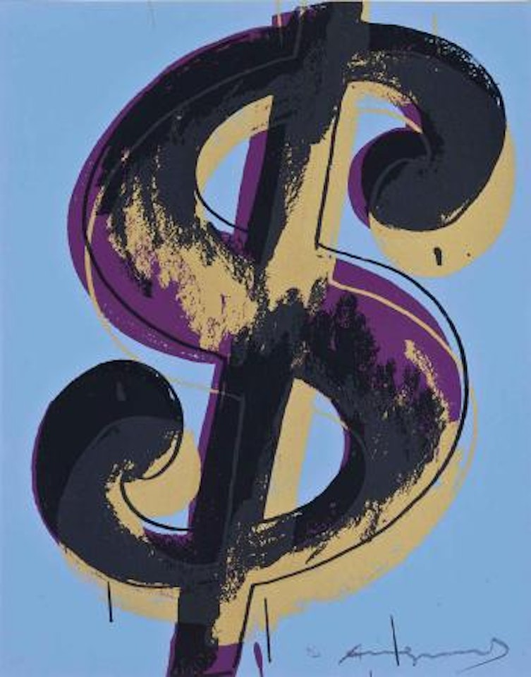 $(1): one plate by Andy Warhol