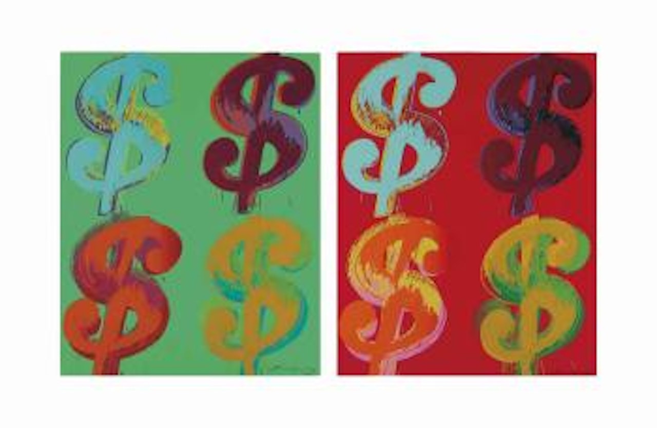 $(4): two plates by Andy Warhol