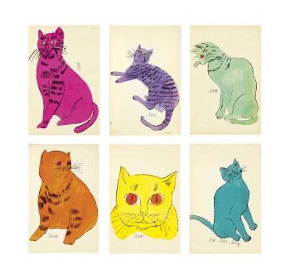 25 Cats Name(d) Sam and one Blue Pussy by Andy Warhol