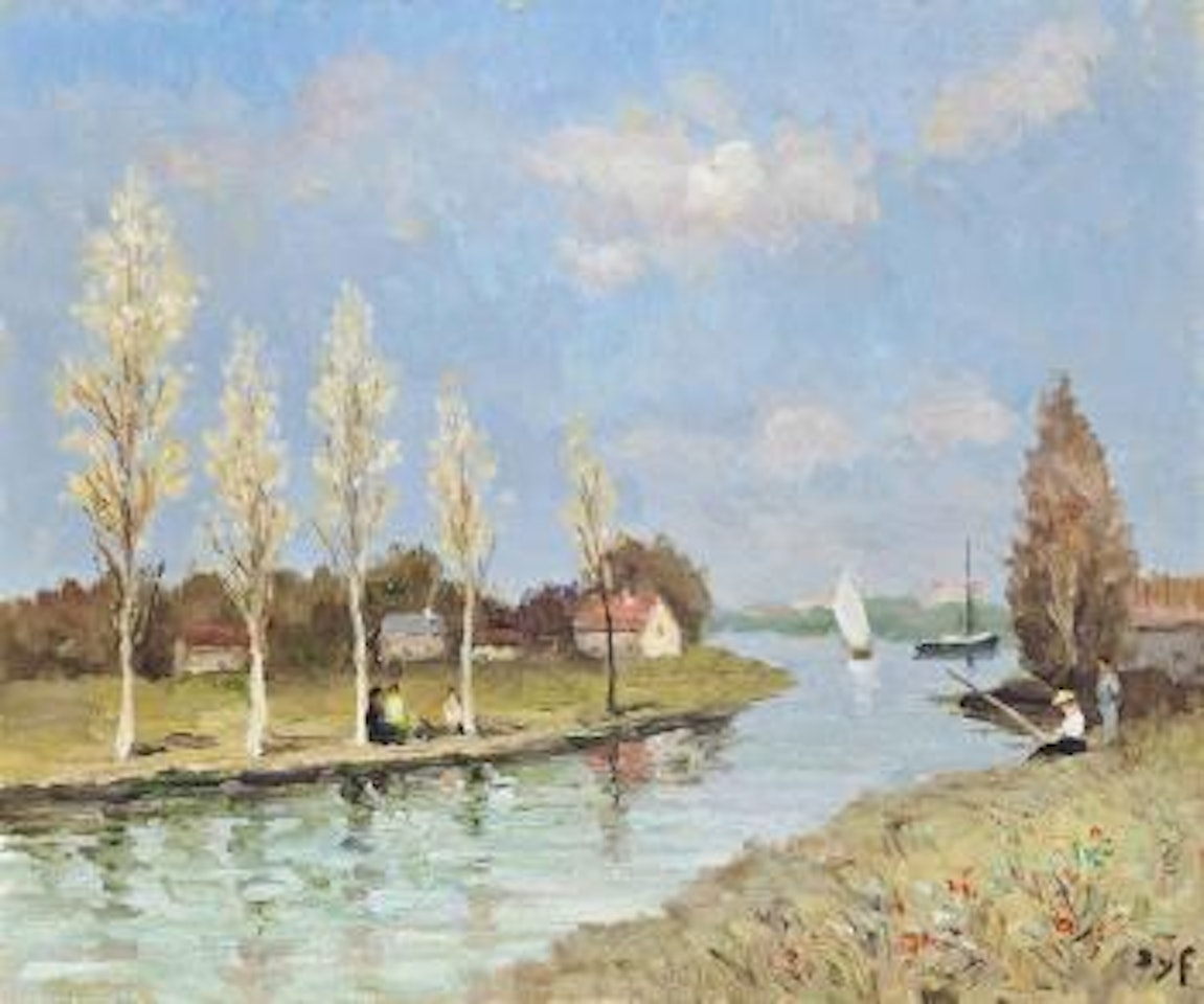 Pêcheurs en Rivière by Marcel Dyf
