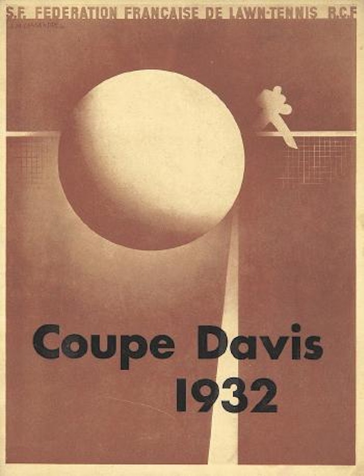 Coupe Davis by Cassandre (Adolphe Jean-Marie Mouron)