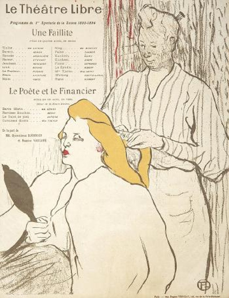 Le Théâtre Libre by Henri de Toulouse-Lautrec