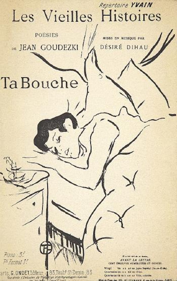 Les vieilles histoires / Ta bouche by Henri de Toulouse-Lautrec