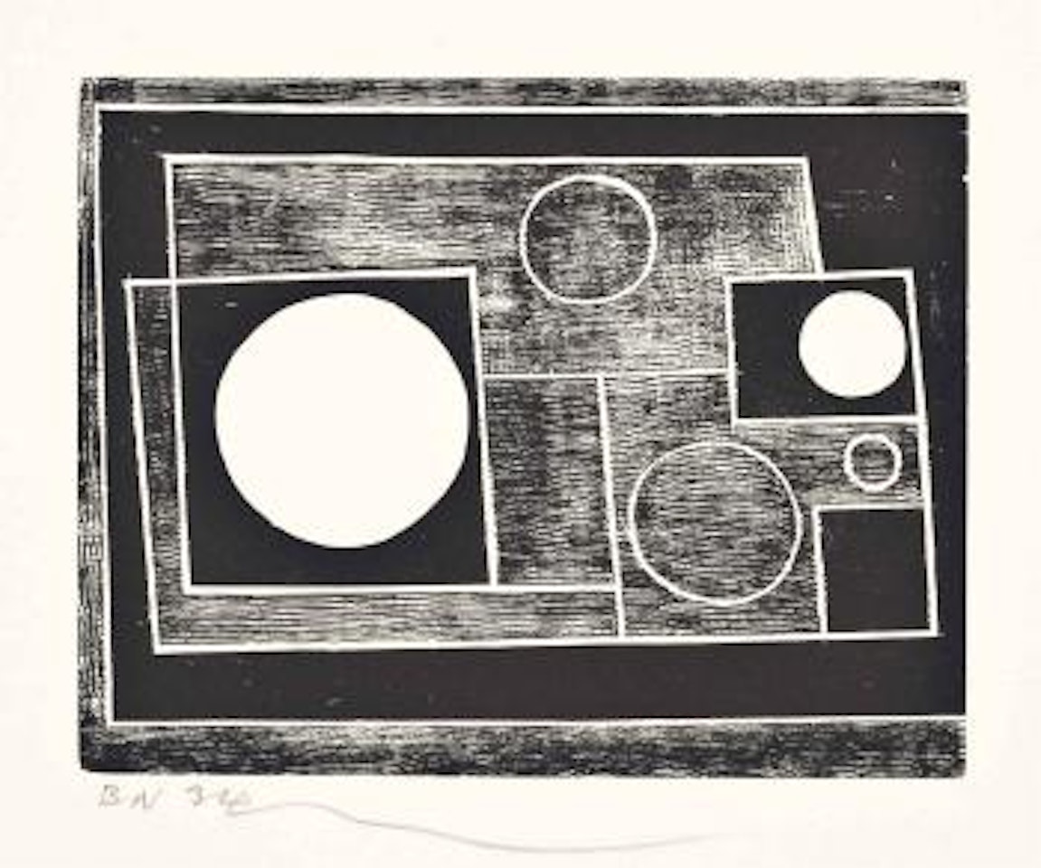 Five Circles (Lewison 14) by Ben Nicholson, O.M.