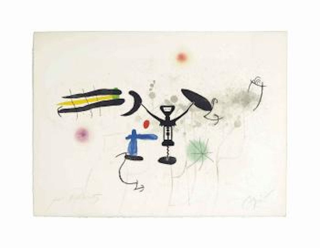 Le Troubadour (Dupin IV.933) by Joan Miró