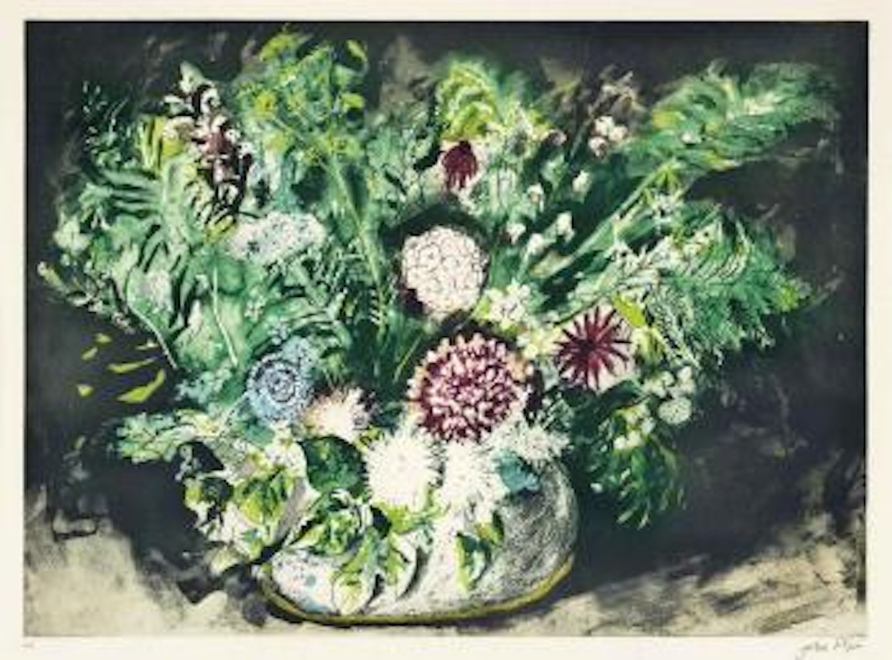Dahlias and Ferns (Levinson 391) by John Piper
