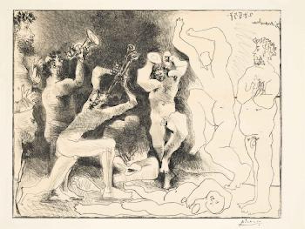 La Danse des Faunes (Bloch 830; Mourlot 291) by Pablo Picasso