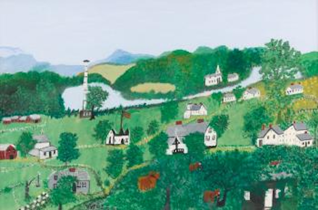 Quiet Village by Grandma Moses