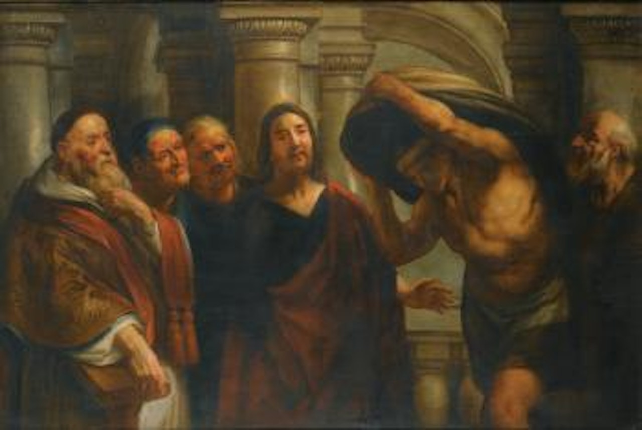Christ healing the paralytic at the pool of Bethesda by Jacob Jordaens