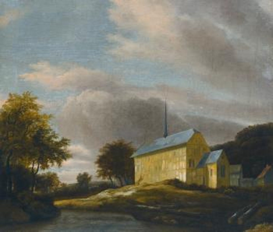Wooded Landscape with a Timber framed Church by Jan Van Kessel The Elder