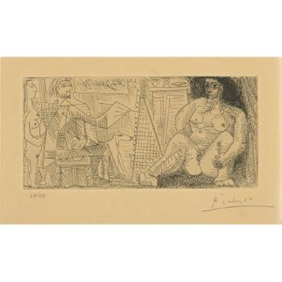 Le peintre et son modÃ¨le (B. 1139; Ba. 1136) by Pablo Picasso