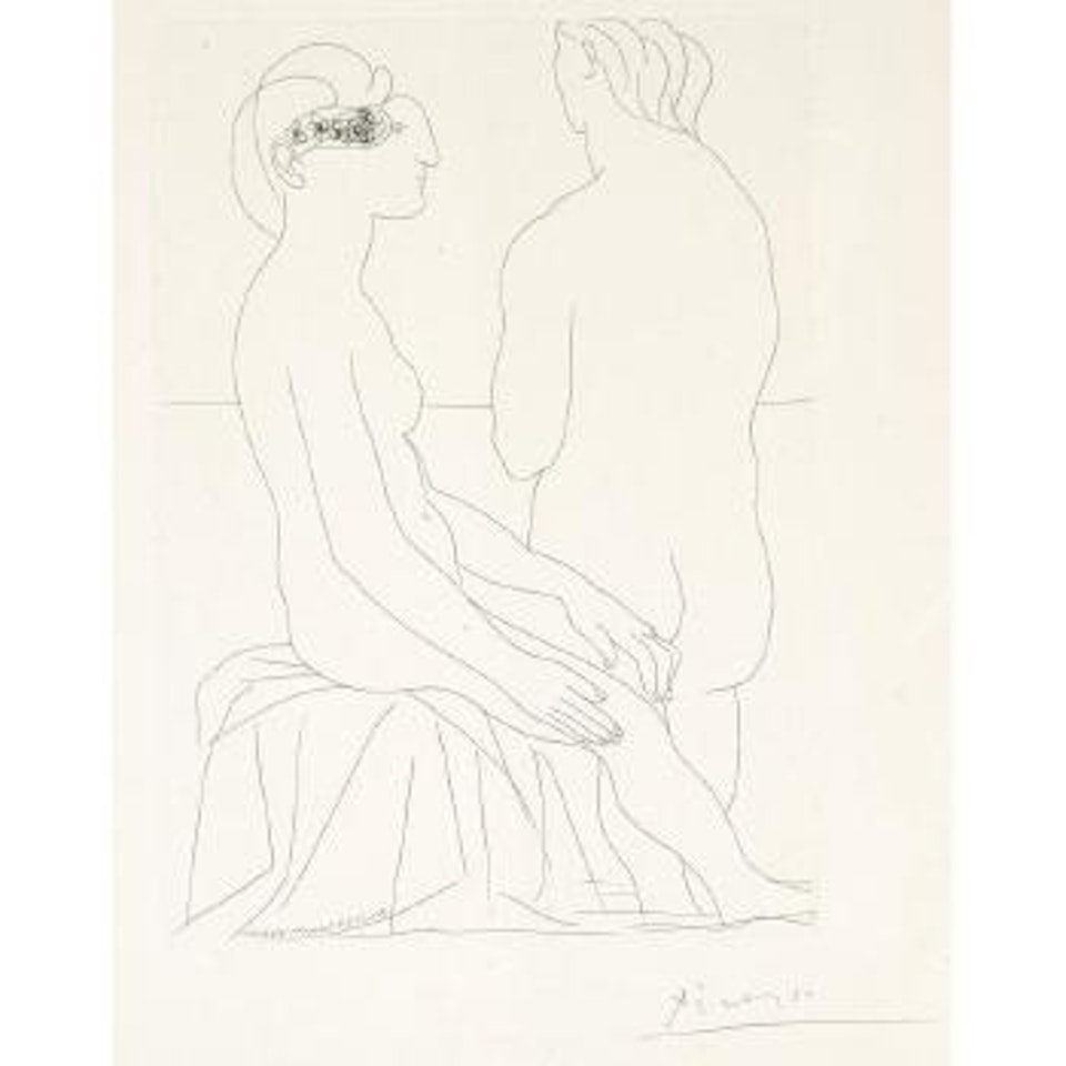 Femme assise et femme de dos, pl. 78, from La Suite Vollard (B. 206; Ba. 404) by Pablo Picasso