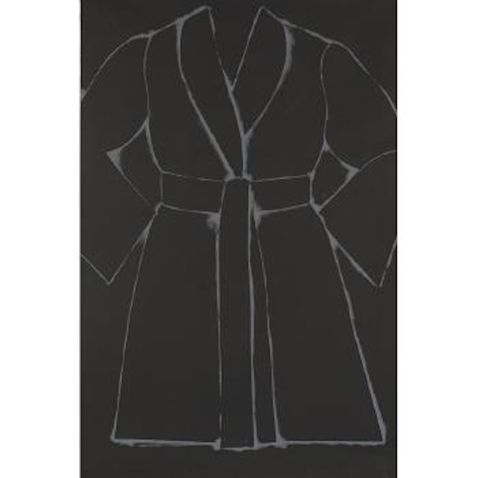 Black and White Bathrobe (WC. 197) by Jim Dine