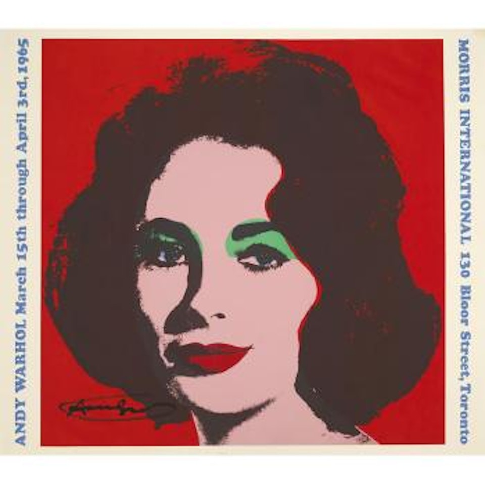 Liz Taylor (Morris International) (not in F./S.) by Andy Warhol