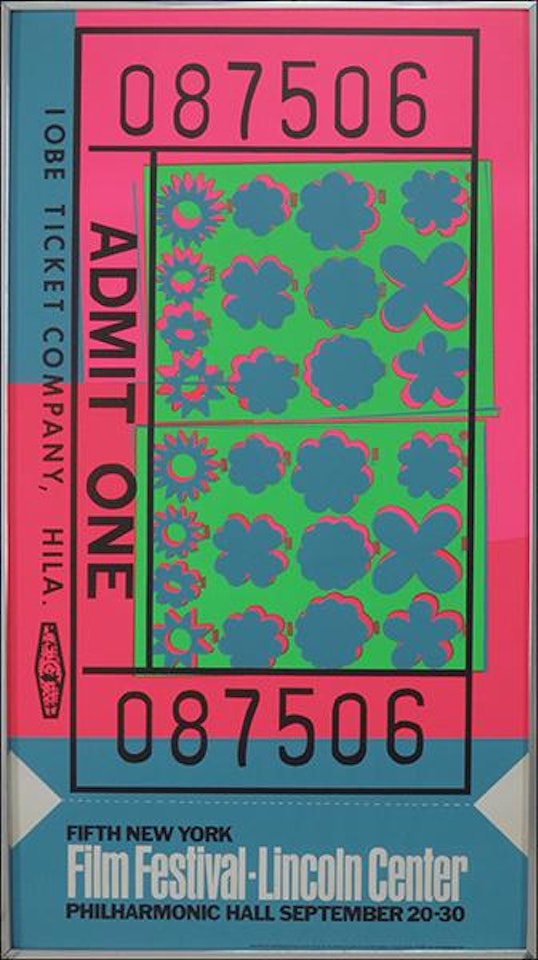 Lincoln Center ticket by Andy Warhol
