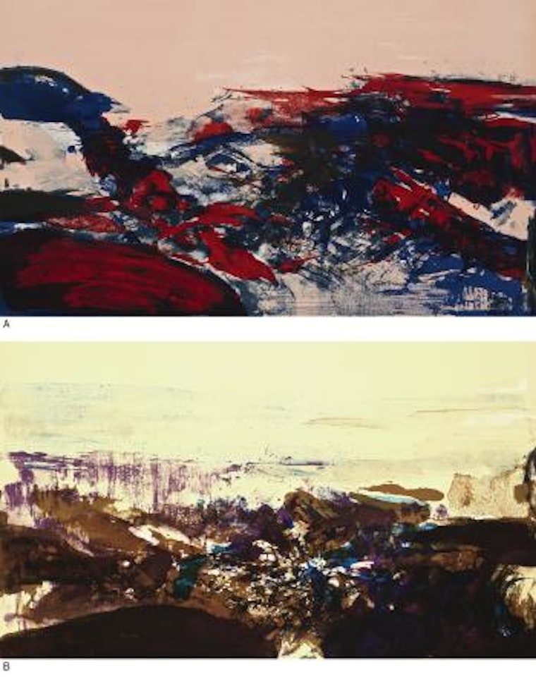 À La Gloire De L’Image Et Art Poétique (In Honour of the Picture and of Poetry) by Zao Wou-Ki