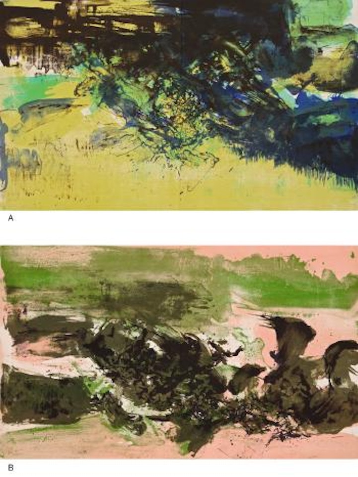 À La Gloire De L’Image Et Art Poétique (In Honour Of The Picture And Of Poetry) [Two Works] by Zao Wou-Ki