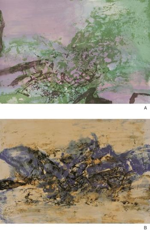 Sans Titre [Two Works] by Zao Wou-Ki