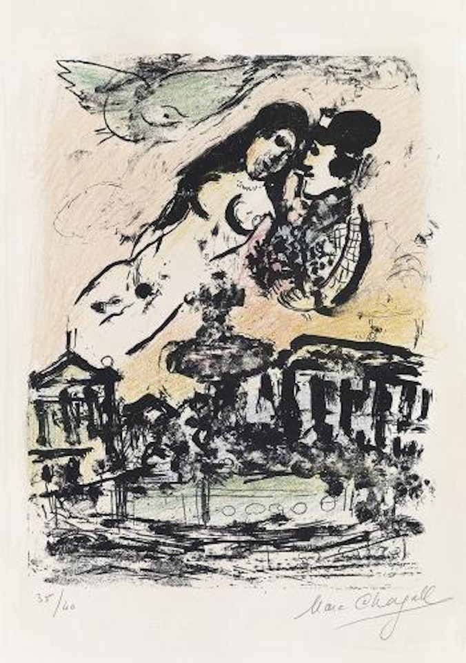 Le Ciel des Amoureux by Marc Chagall