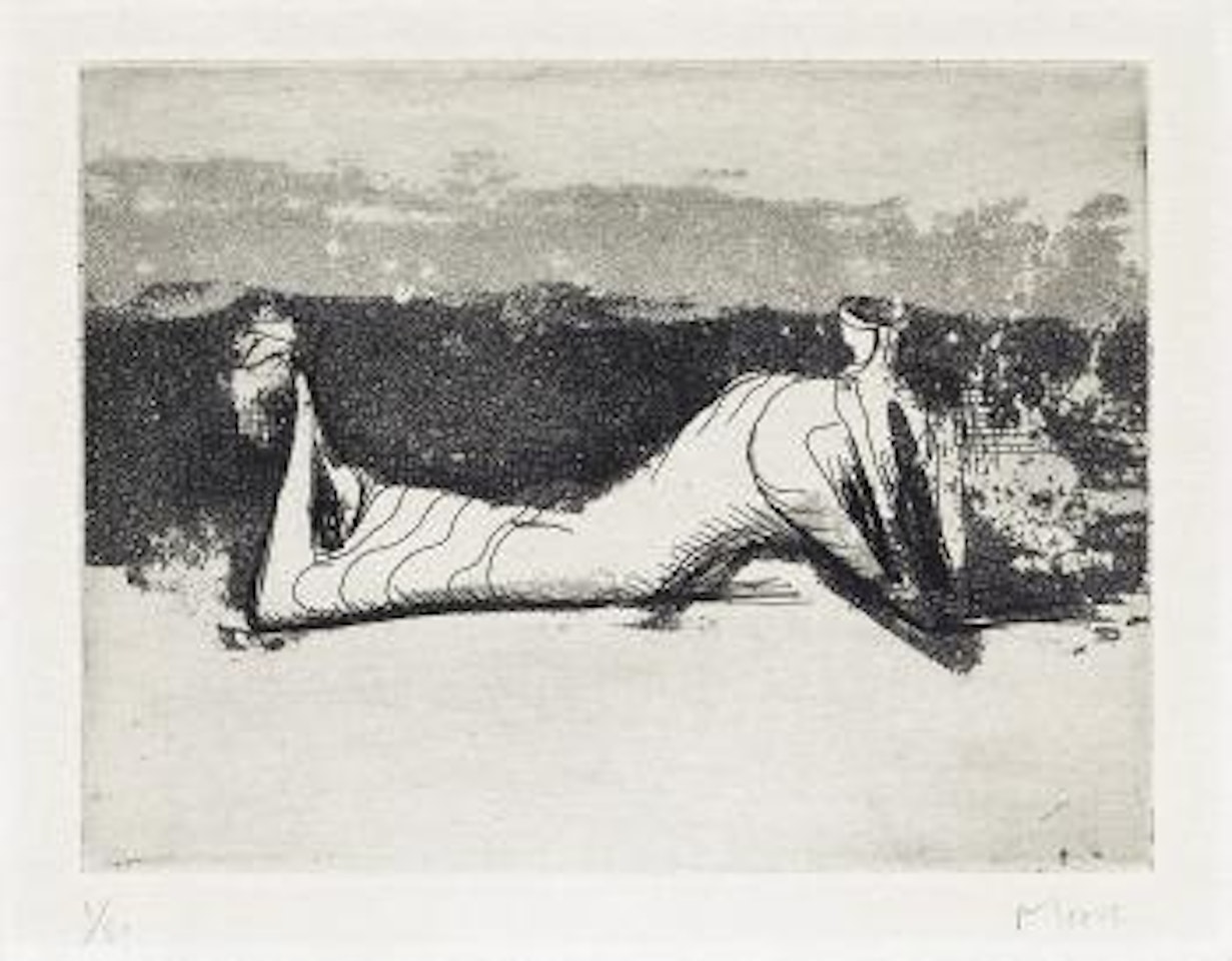 Draped Reclining Figure by Henry Moore