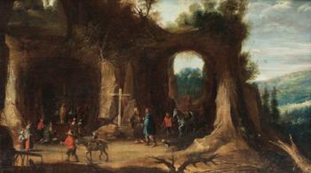 Hl. Messe im Gebirge by Joos de Momper the Younger