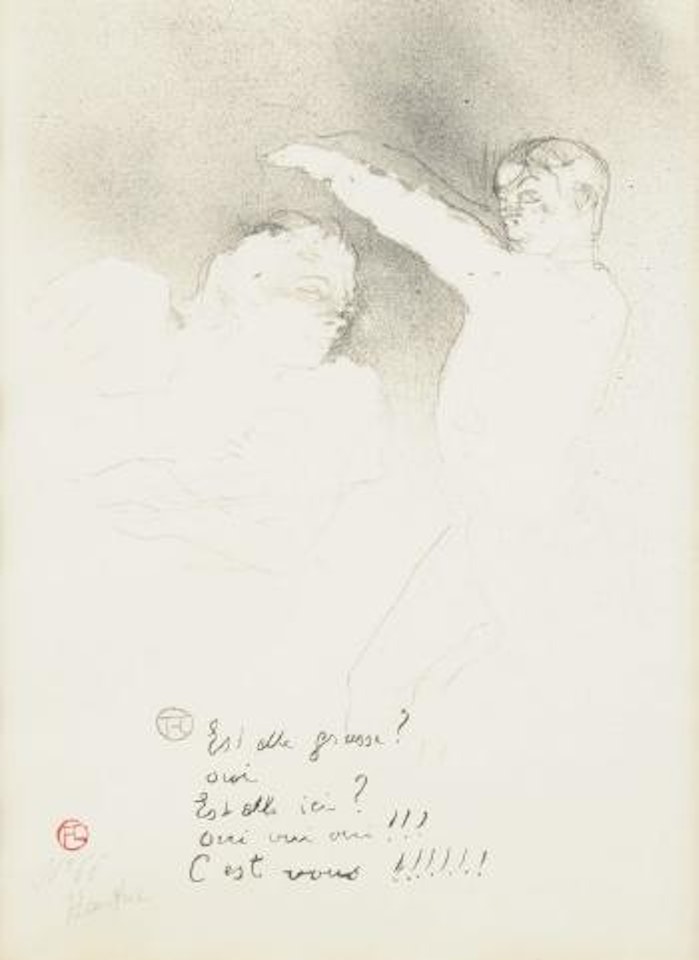 Aux varietes: Mademoiselle Lender et Brasseur by Henri de Toulouse-Lautrec