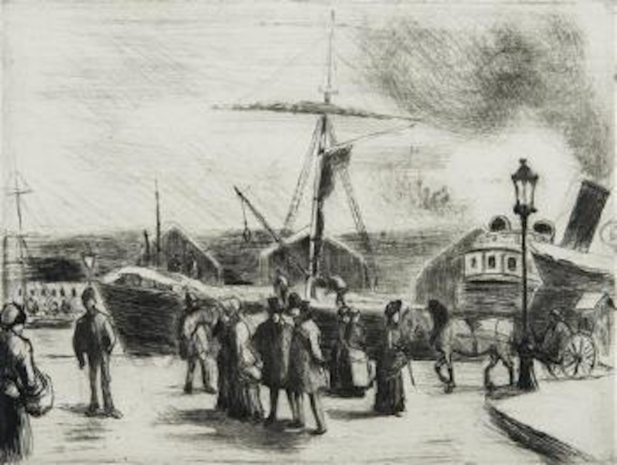 Cours Boeldieu à Rouen by Camille Pissarro