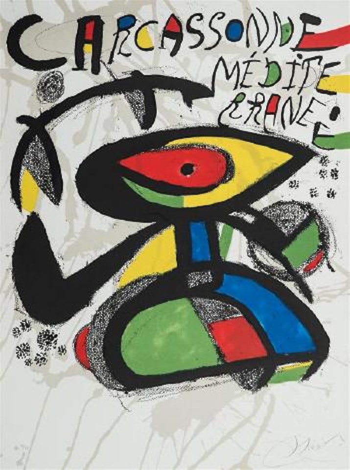 Affiche pour le festival de Carcassonne by Joan Miró