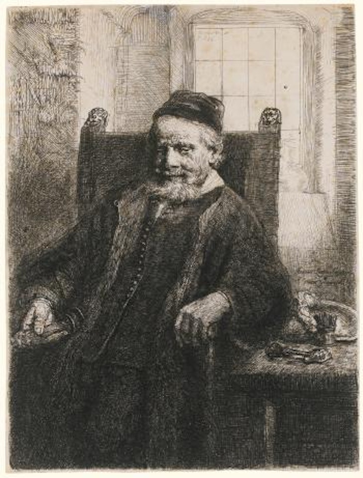 Jan Lutma, Goldsmith (Bartsch, Hollstein 276; New Hollstein 293; Hind 290) by Attributed to Rembrandt Harmensz van Rijn