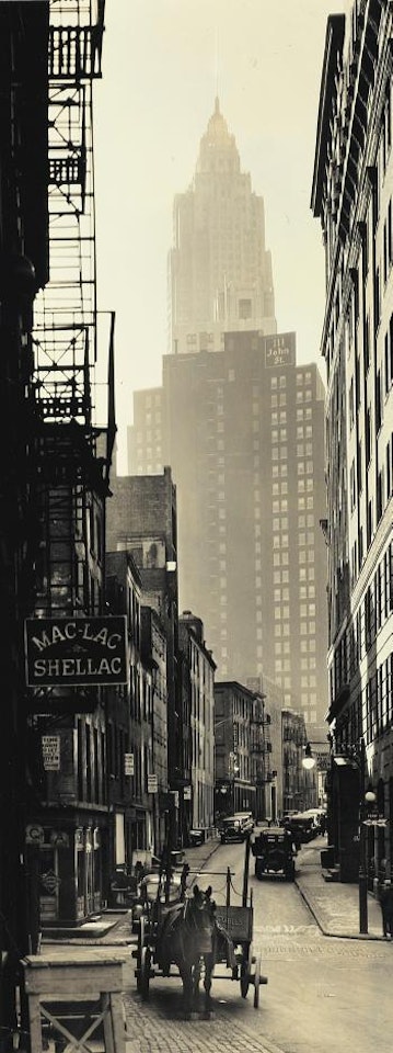 Cliff and Ferry streets by Berenice Abbott