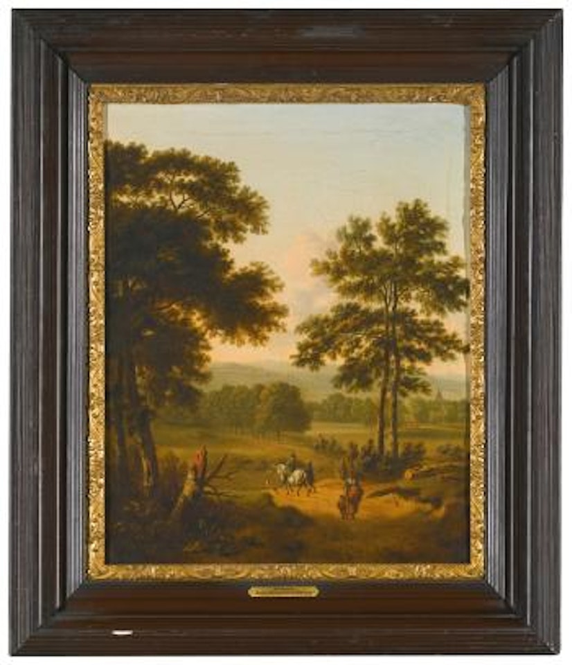 Gentleman on Horseback in a Landscape Park by Isaac de Moucheron
