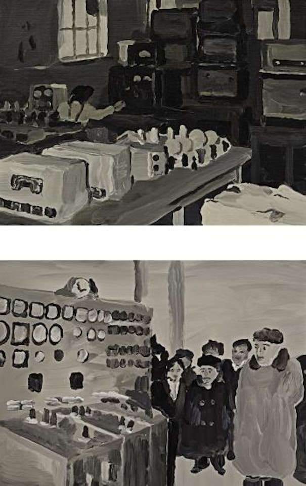 Work Woman No. 2 And Machine No. 1 (Two Works) by Qiu Xiaofei