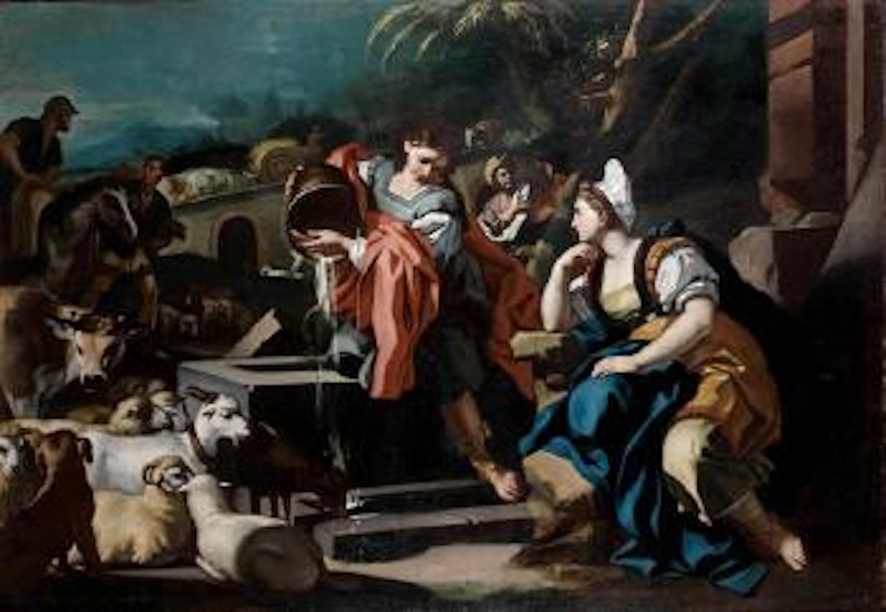 Rebecca au puits by Francesco Solimena
