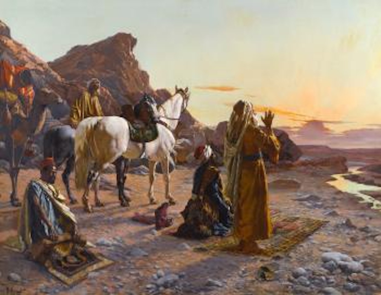 Prayers At Sunrise by Rudolf Ernst
