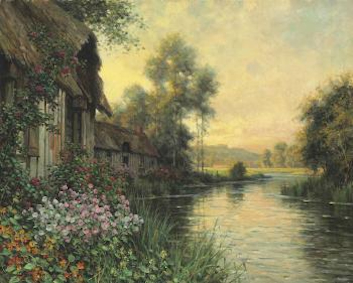 A Sunny Evening at Beaumont-le-Roger by Louis Aston Knight