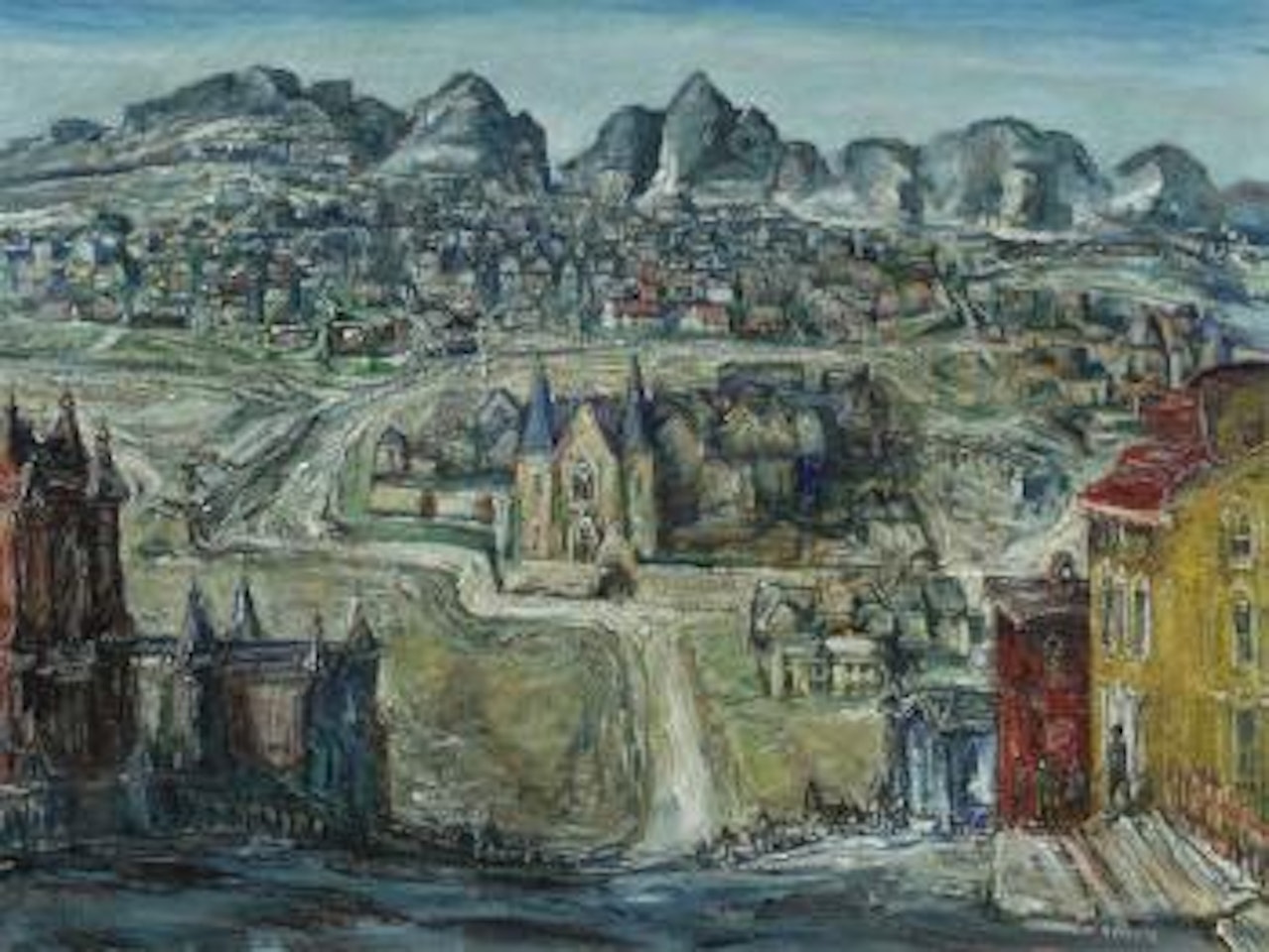 Medieval City by Walter Emerson Baum