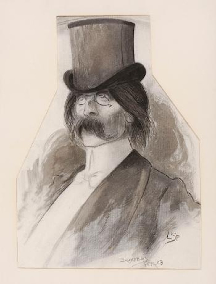 Portret van Jules Barbey d'Aurevilly by Léon Spilliaert