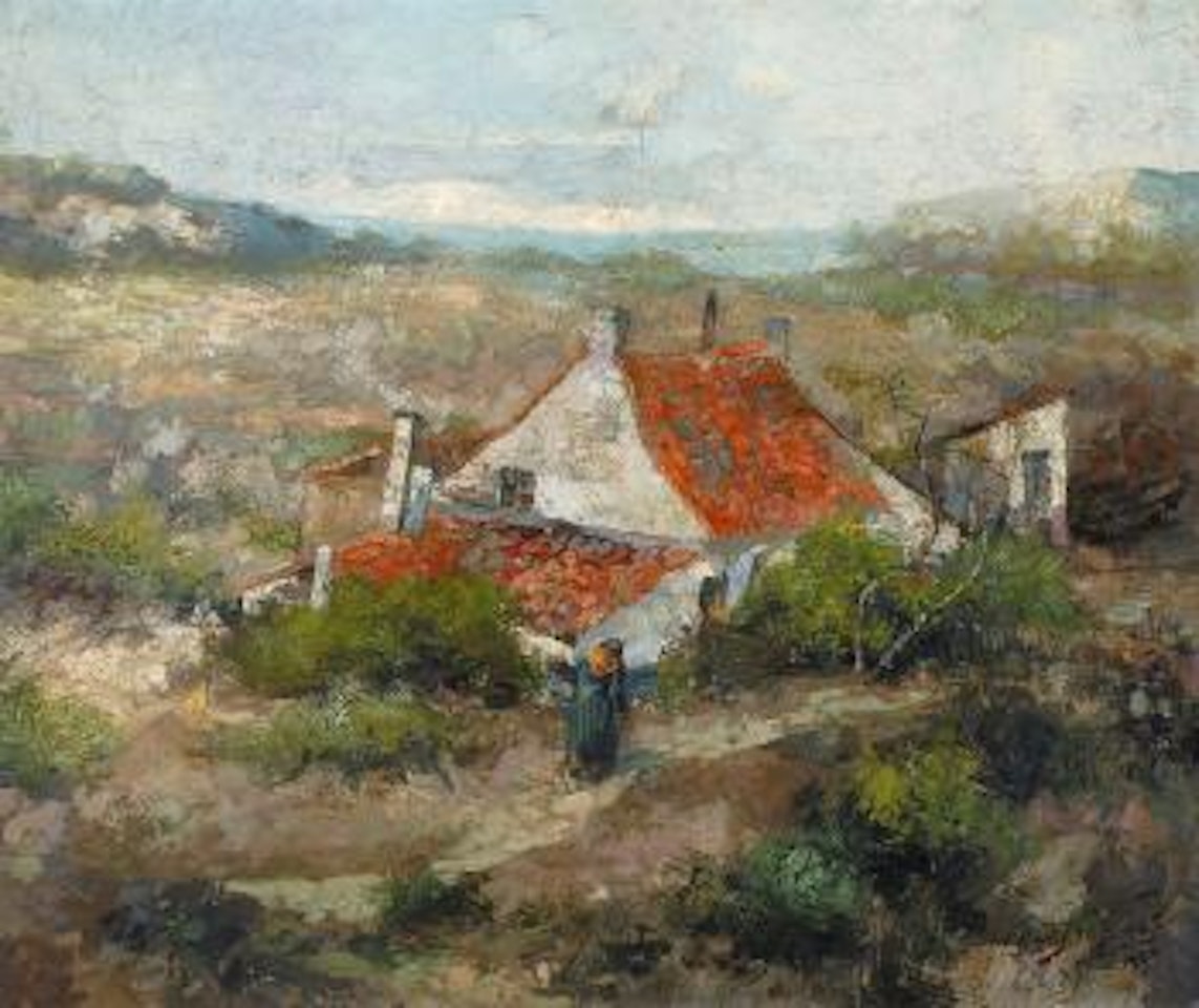 Vissershuisje in de duinen - Maison de pêcheur dans les dunes by Leon de Smet
