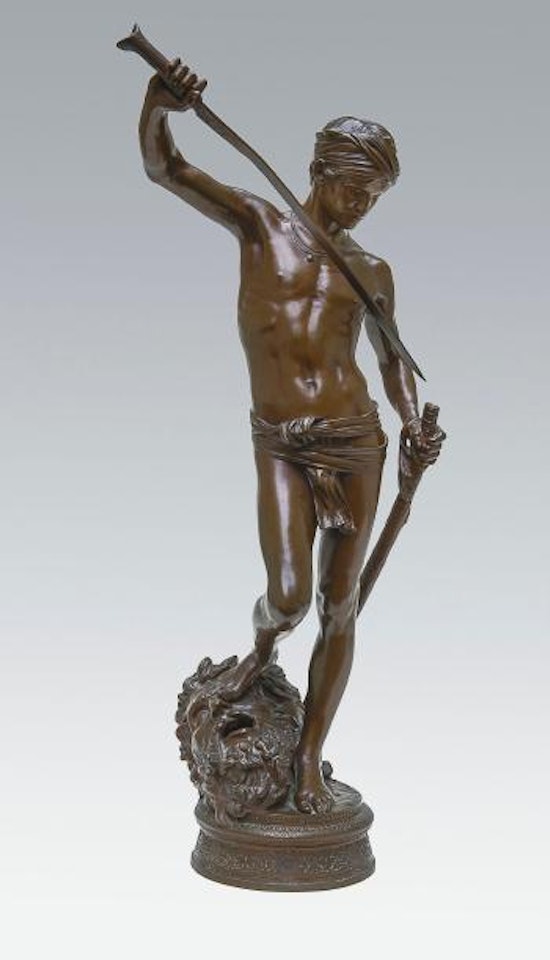 David vainqueur by Marius Jean Antonin Mercie