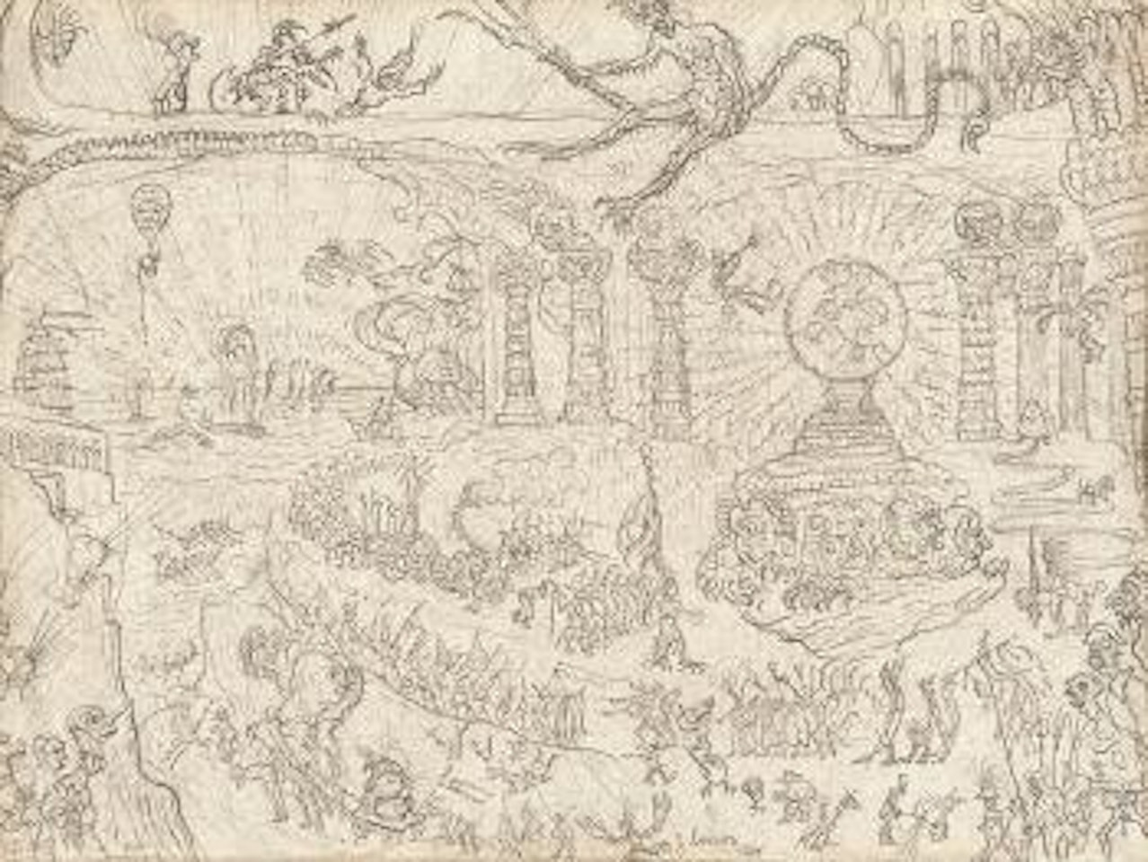 De helse ronde - La ronde infernale by James Ensor