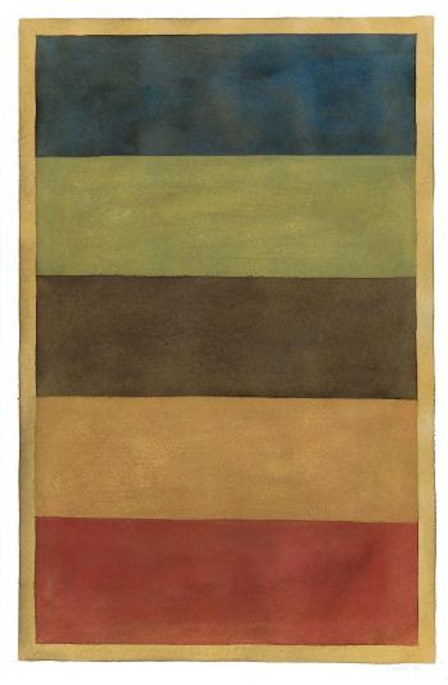 Horizontal bands of color by Sol LeWitt