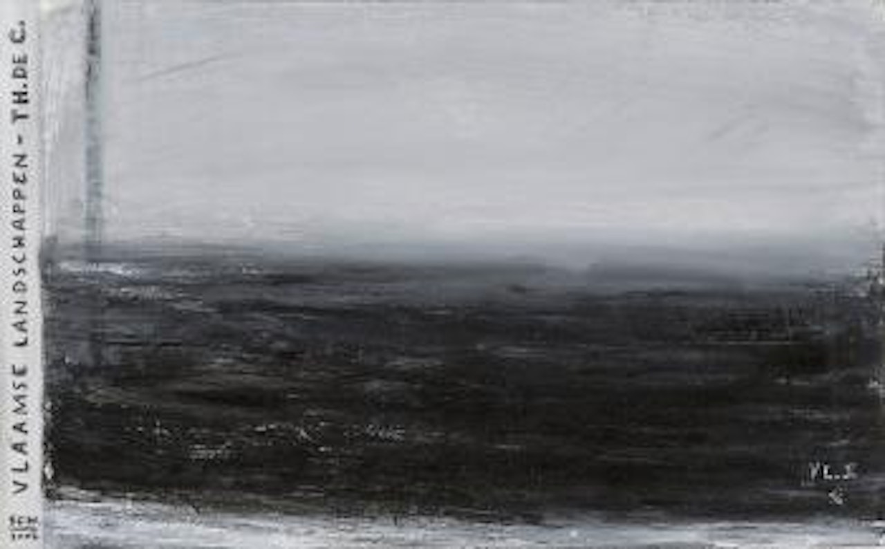 *Vlaamse landschappen - Paysages flamands (étude pour une couverture de catalogue) by Thierry de Cordier