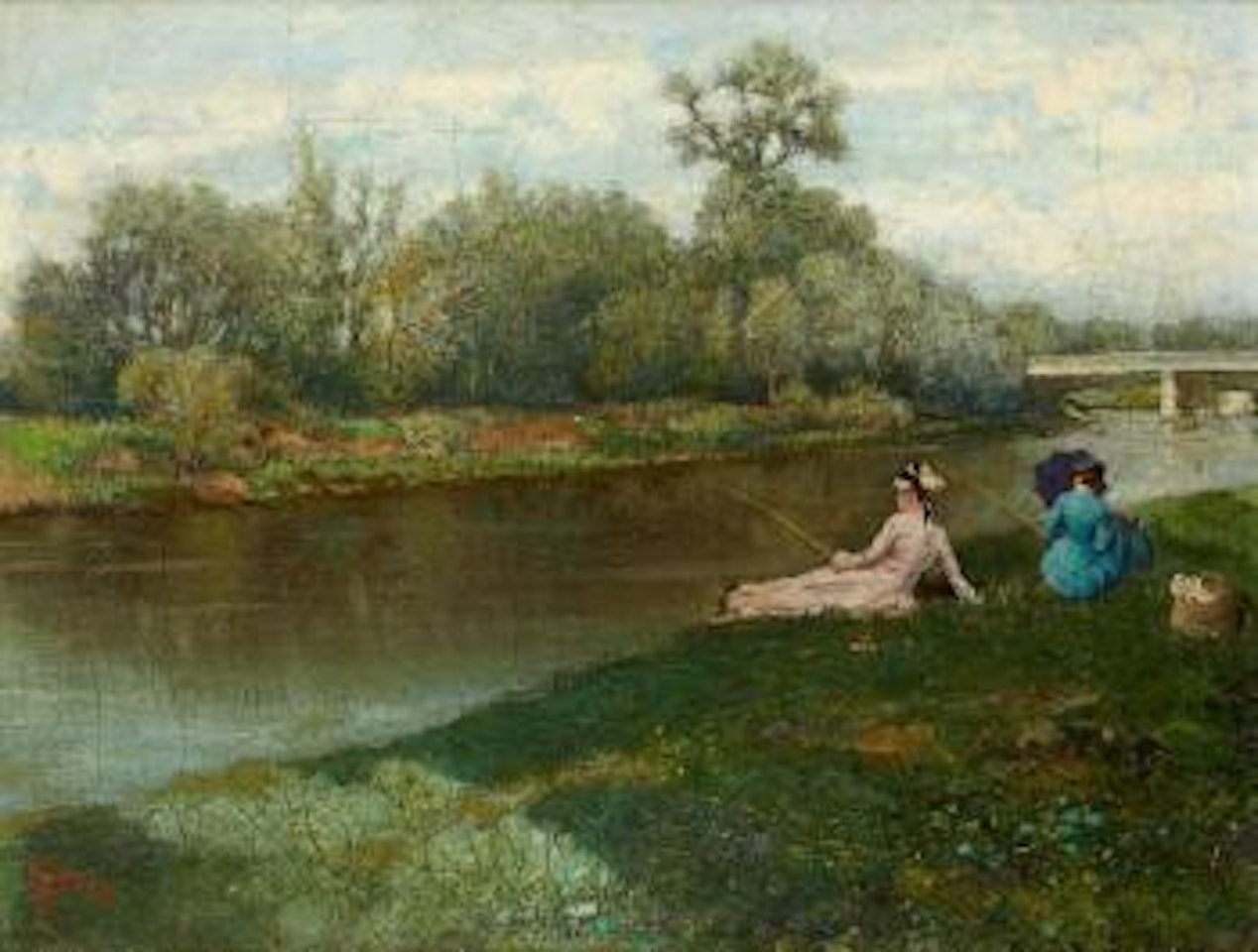 Partie de pêche by Alfred Stevens