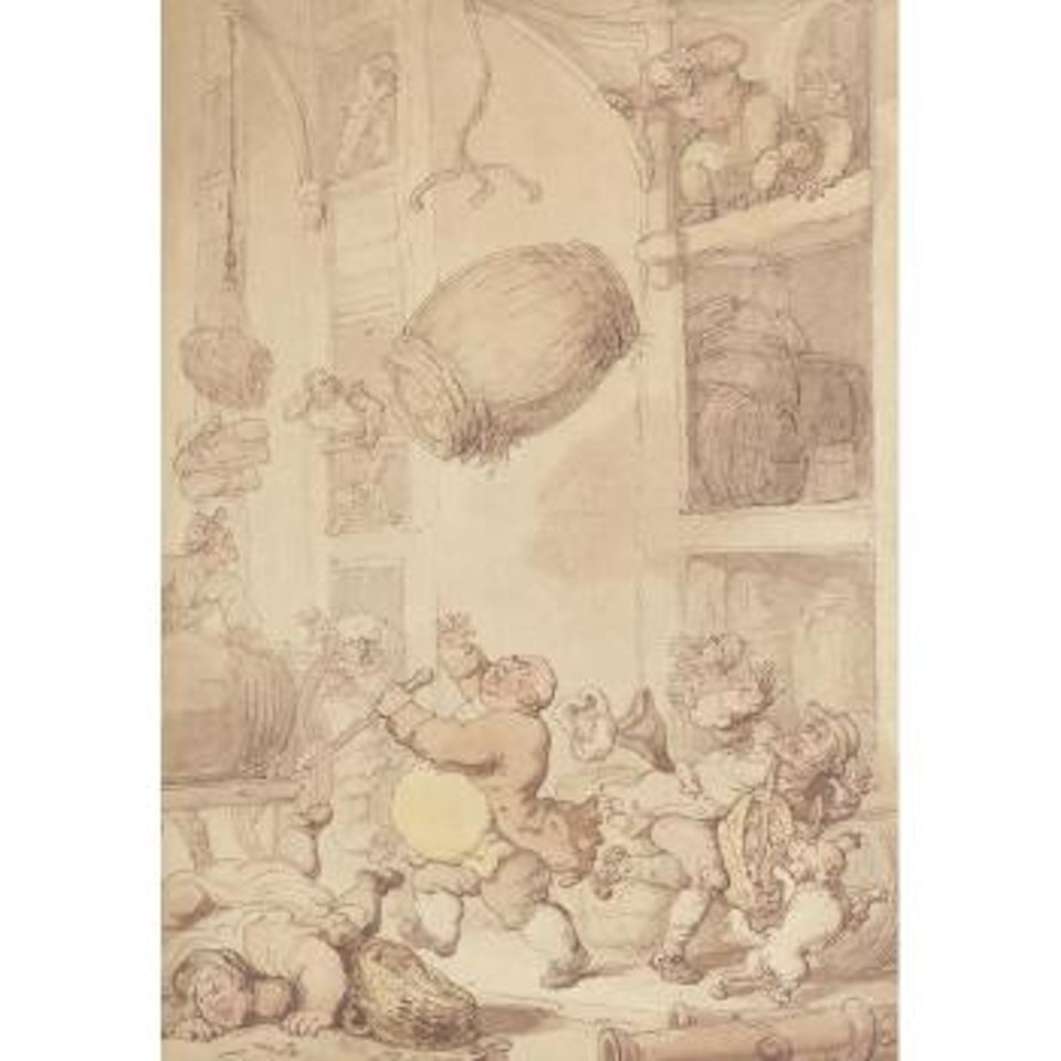 A street accident by Thomas Rowlandson