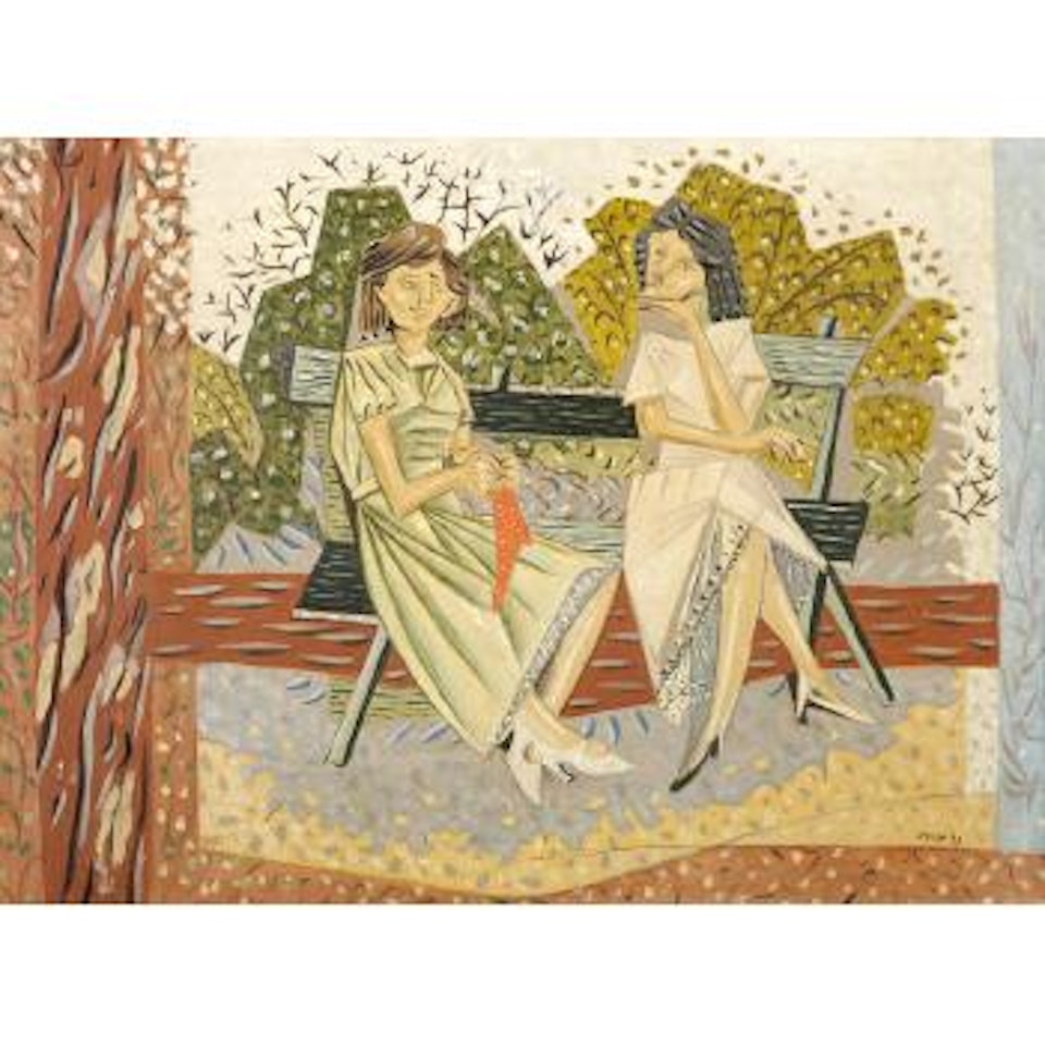 On the bench, 1939 by Nicolas Ghika