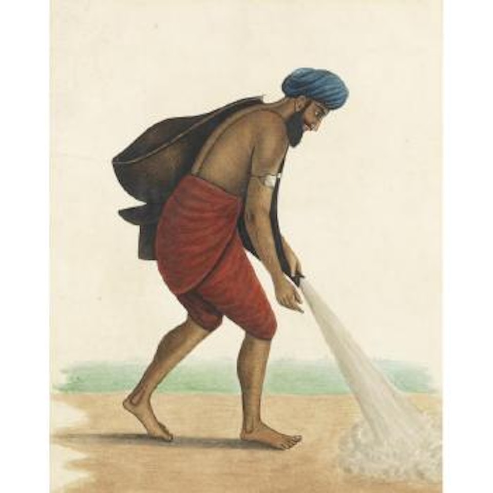 A bhishti (water carrier) by Calcutta School